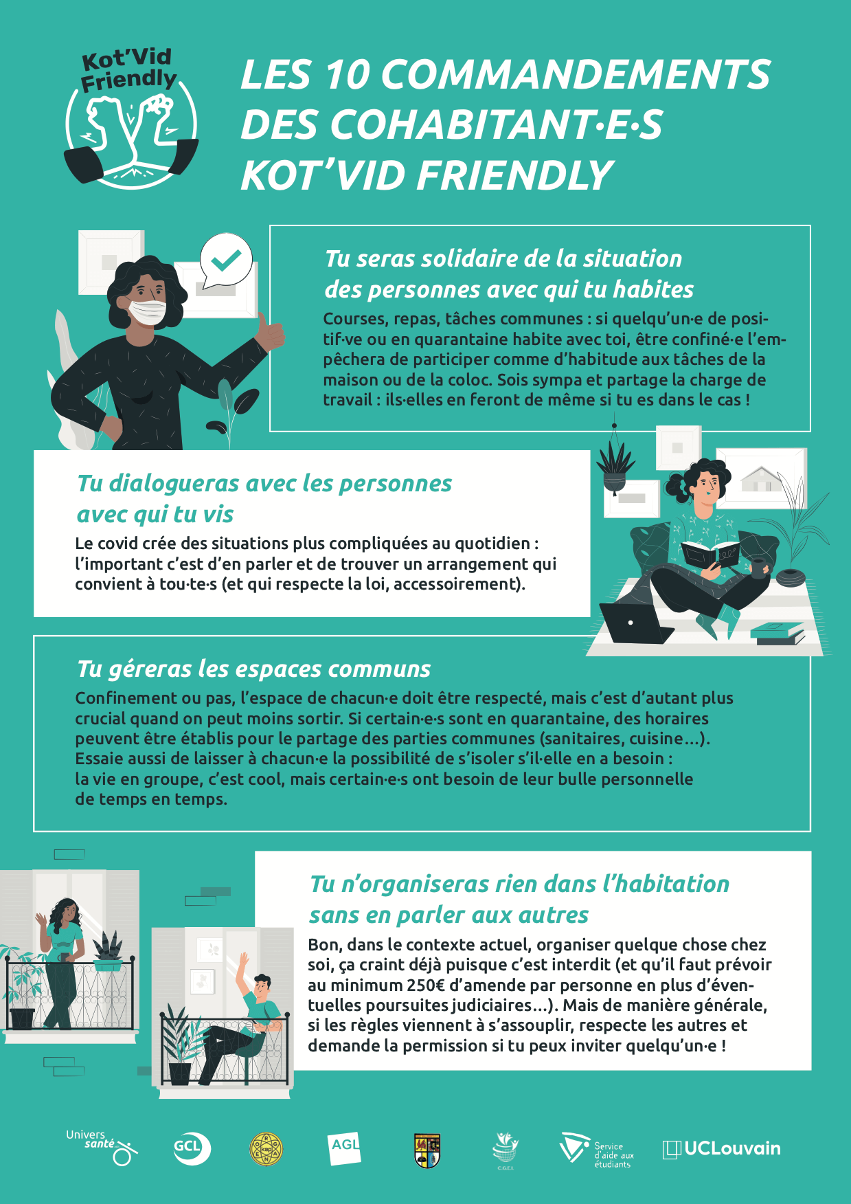 Règles vie communauté colocation covid