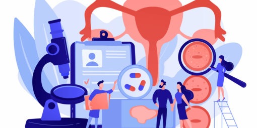 Human papillomavirus treatment concept vector illustration